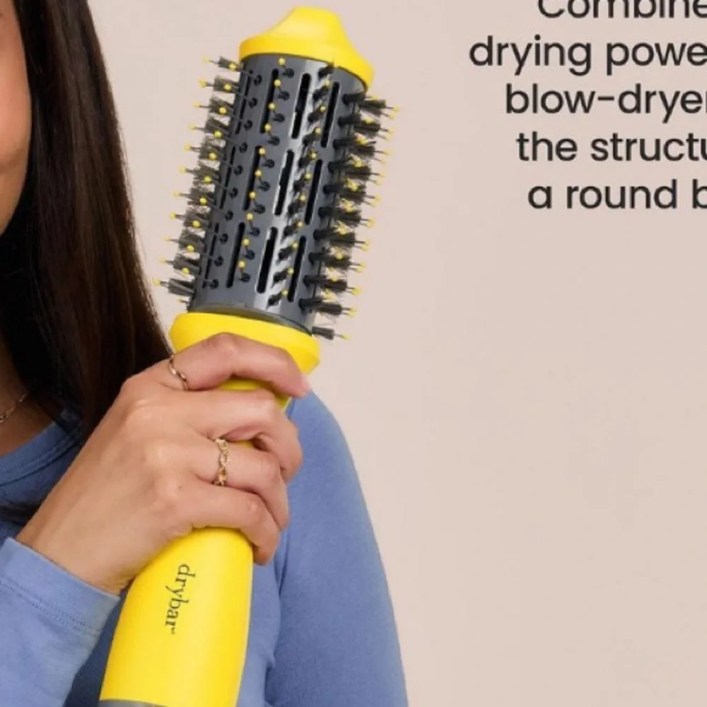 NWT Drybar The Single Shot Yellow Blow-Dryer Brush - Picture 8 of 9